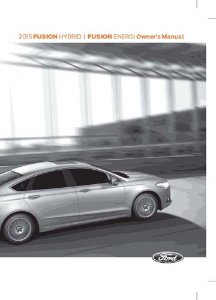 2015 Ford Fusion Hybrid Owner's Manual