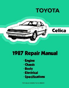 1987 Toyota Celica Factory Shop Service Manual