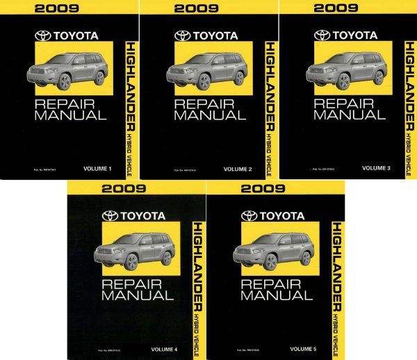 2009 Toyota Highlander Hybrid Factory Shop Service Manual