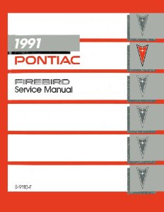 1991 Pontiac Firebird Factory Shop Service Manual