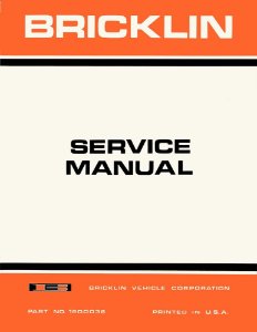 1974 Bricklin SV-1 Factory Shop Service Manual