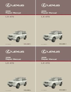 2006 Lexus LX 470 Factory Shop Service Manual