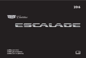 2016 Cadillac Escalade Owner's Manual