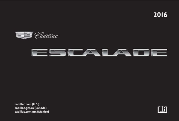 2016 Cadillac Escalade Owner's Manual