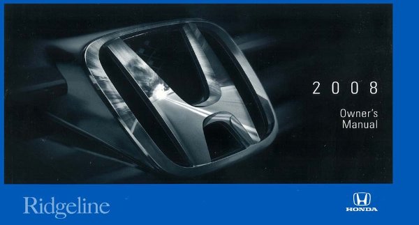 2008 Honda Ridgeline Owner's Manual
