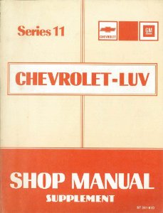 1981 Chevrolet Luv Truck Diesel Supplement Factory Shop Service Manual