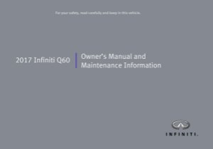 2017 Infiniti Q60 Owner's Manual