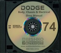 1974 DODGE Body, Chassis & Electrical Service Manual sample image
