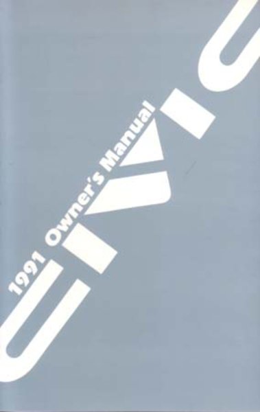 1991 Honda Civic Owner's Manual