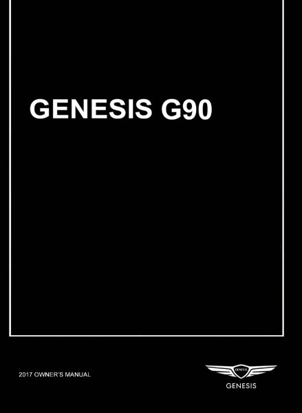 2017 Genesis G90 Owner's Manual