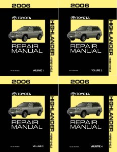 2006 Toyota Highlander Hybrid Factory Shop Service Manual