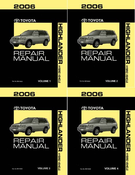 2006 Toyota Highlander Hybrid Factory Shop Service Manual