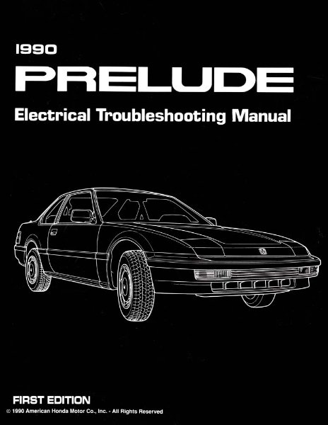1990 Honda Prelude Factory Shop Service Manual
