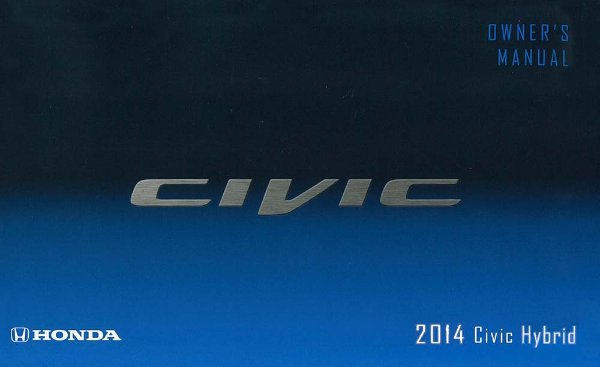 2014 Honda Civic Hybrid Owner's Manual