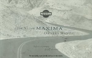 1998 Nissan Maxima Owner's Manual