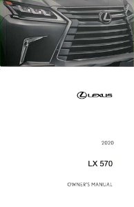 2020 Lexus LX 570 Owner's Manual