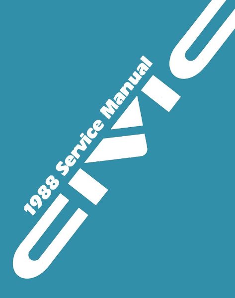 1988 Honda Civic Factory Shop Service Manual