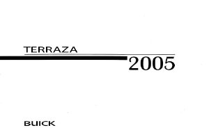 2005 Buick Terraza Owner's Manual