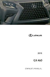 2019 Lexus GX 460 Owner's Manual