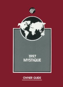 1997 Mercury Mystique Owner's Manual