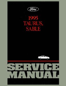 1995 Ford Taurus, Sable Factory Shop Service Manual