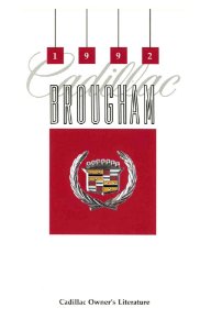 1992 Cadillac Brougham Owner's Manual