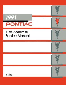 1991 Pontiac Le Mans Factory Shop Service Manual