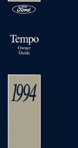 1994 Ford Tempo Owner's Manual