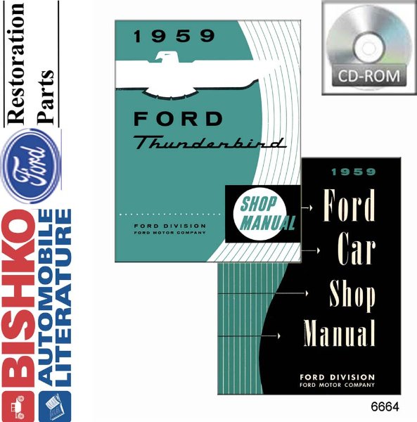 1959 Ford Car Shop Service Repair Manual PDF
