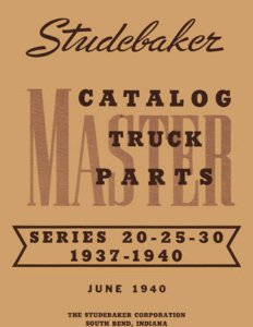 1937–1940 Studebaker Truck Parts Book