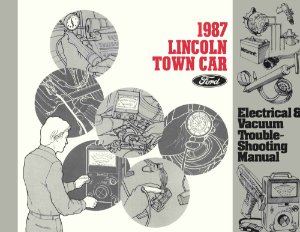 1987 Lincoln Town Car Wiring Diagrams Manual