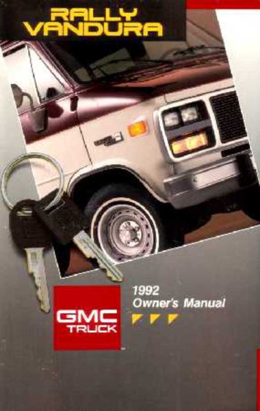 1992 GMC Vandura G & Rally Owner's Manual