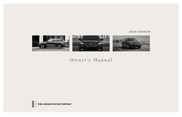 2020 Lincoln Corsair Owner's Manual