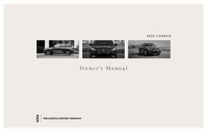 2020 Lincoln Corsair Owner's Manual