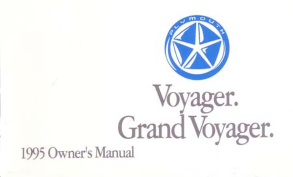 1995 Plymouth Voyager Owner's Manual