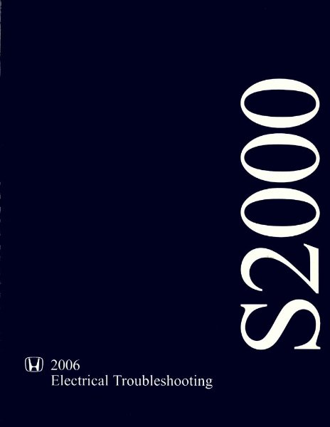 2006 Honda S2000 Factory Shop Service Manual