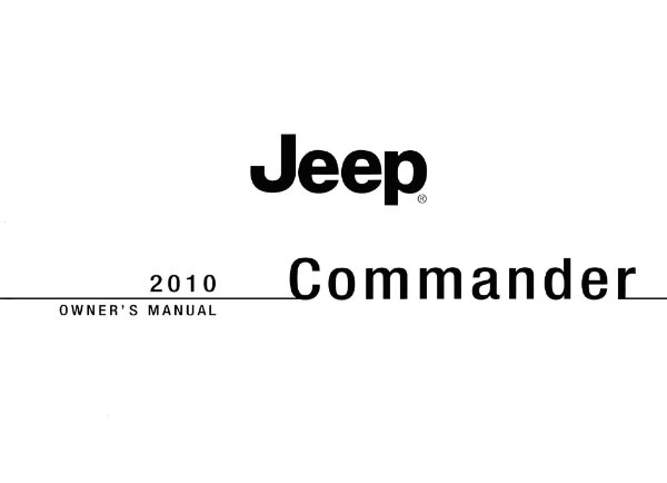 2010 Jeep Commander Owner's Manual