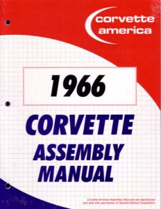 1966 Chevrolet Corvette Assembly Manual Book Rebuild Instructions Illustrations
