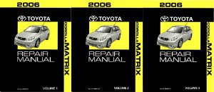 2006 Toyota Corolla Matrix Factory Shop Service Manual