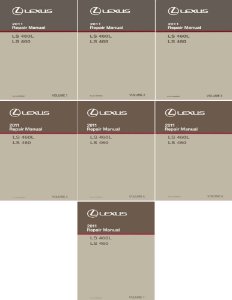 2011 Lexus LS 460 LS 460L Factory Shop Service Manual