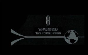 1996 Lincoln Town Car Owner's Manual