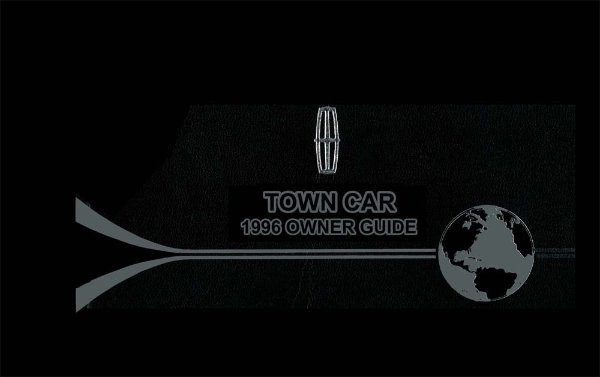 1996 Lincoln Town Car Owner's Manual