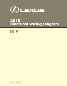 2010 Lexus IS F Wiring Diagrams Manual