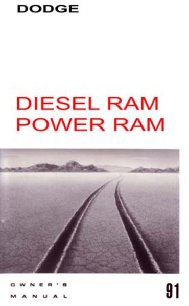 1991 Dodge Ram Diesel Truck Owner's Manual
