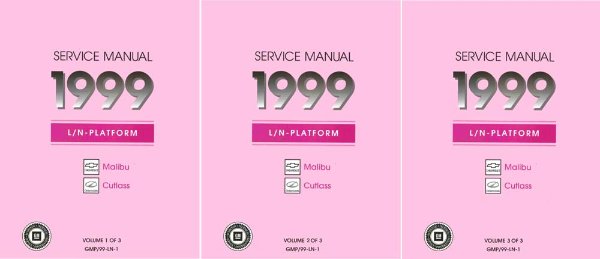 1999 Chevrolet Malibu, Cutlass Factory Shop Service Manual