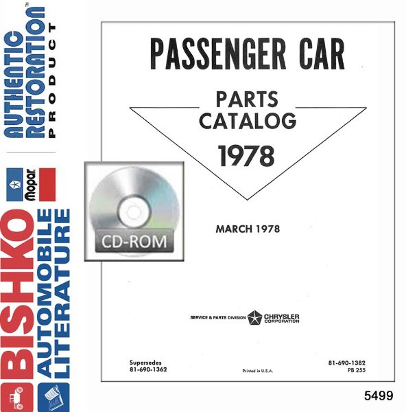 1978 Mopar Chrysler Dodge Desoto Plymouth Part Numbers Book PDF List Guide