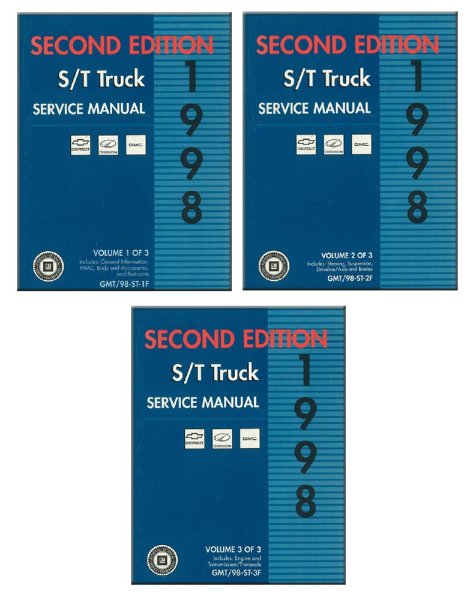1998 Chevrolet S-10, S-15 Truck Factory Shop Service Manual