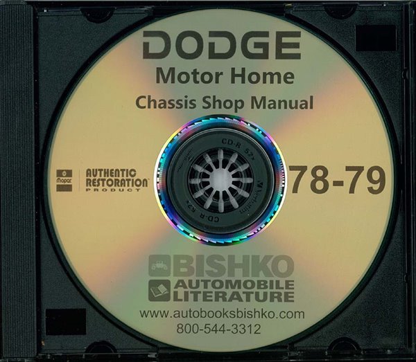 1978-79 DODGE MOTOR HOME Chassis & Electrical Repair Shop Manual main image
