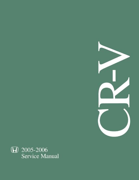 2005–2006 Honda CR-V Factory Shop Service Manual