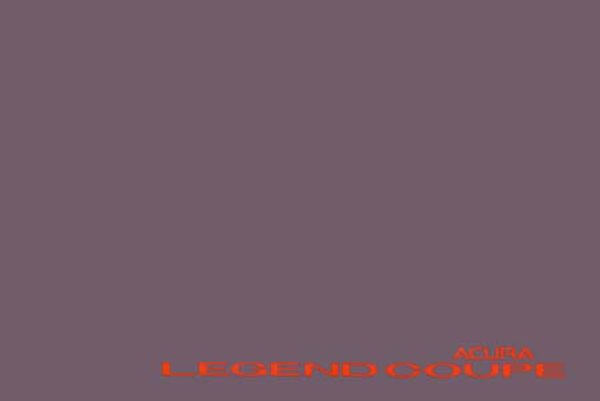 1992 Acura Legend Coupe Owner's Manual